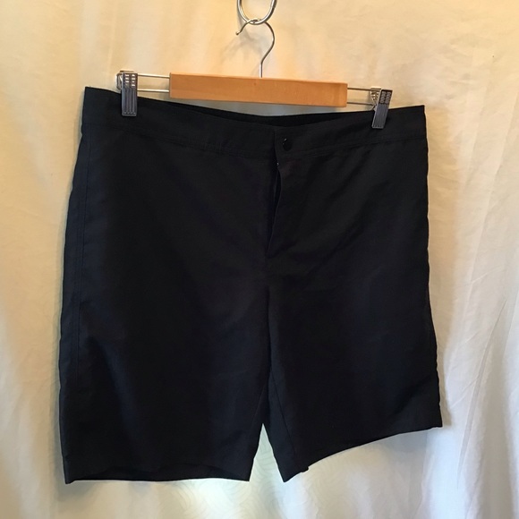 Jag black swim shorts, Md, built in briefs, EUC - Picture 2 of 7